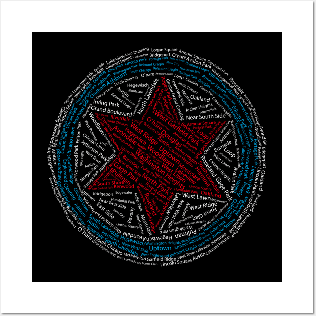 Chicago Neighborhood Star Wall Art by Dynasty Publication